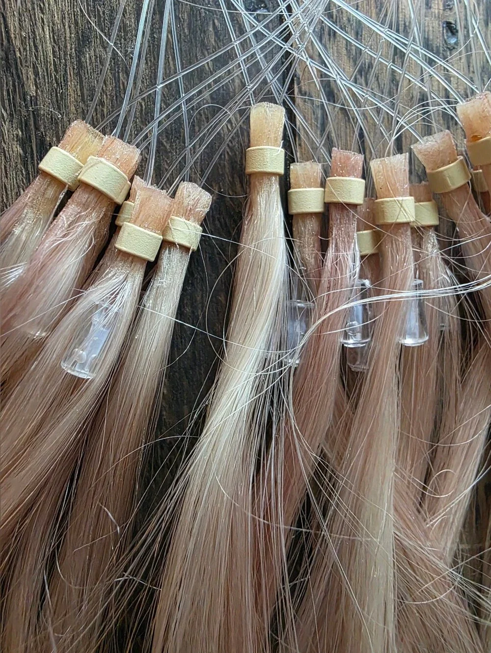 Blonde Micro Ring Hair Extensions - Natural Light ASH Blonde